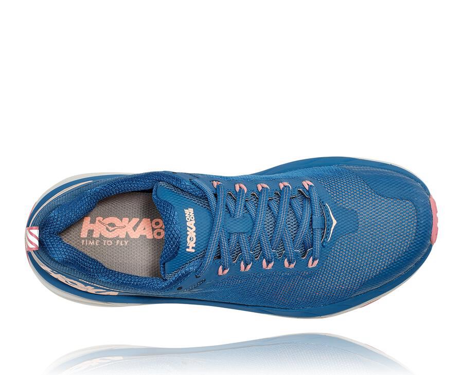 Hoka One One Womens Trail Shoes - Challenger ATR 5 - Blue - EYJV58934